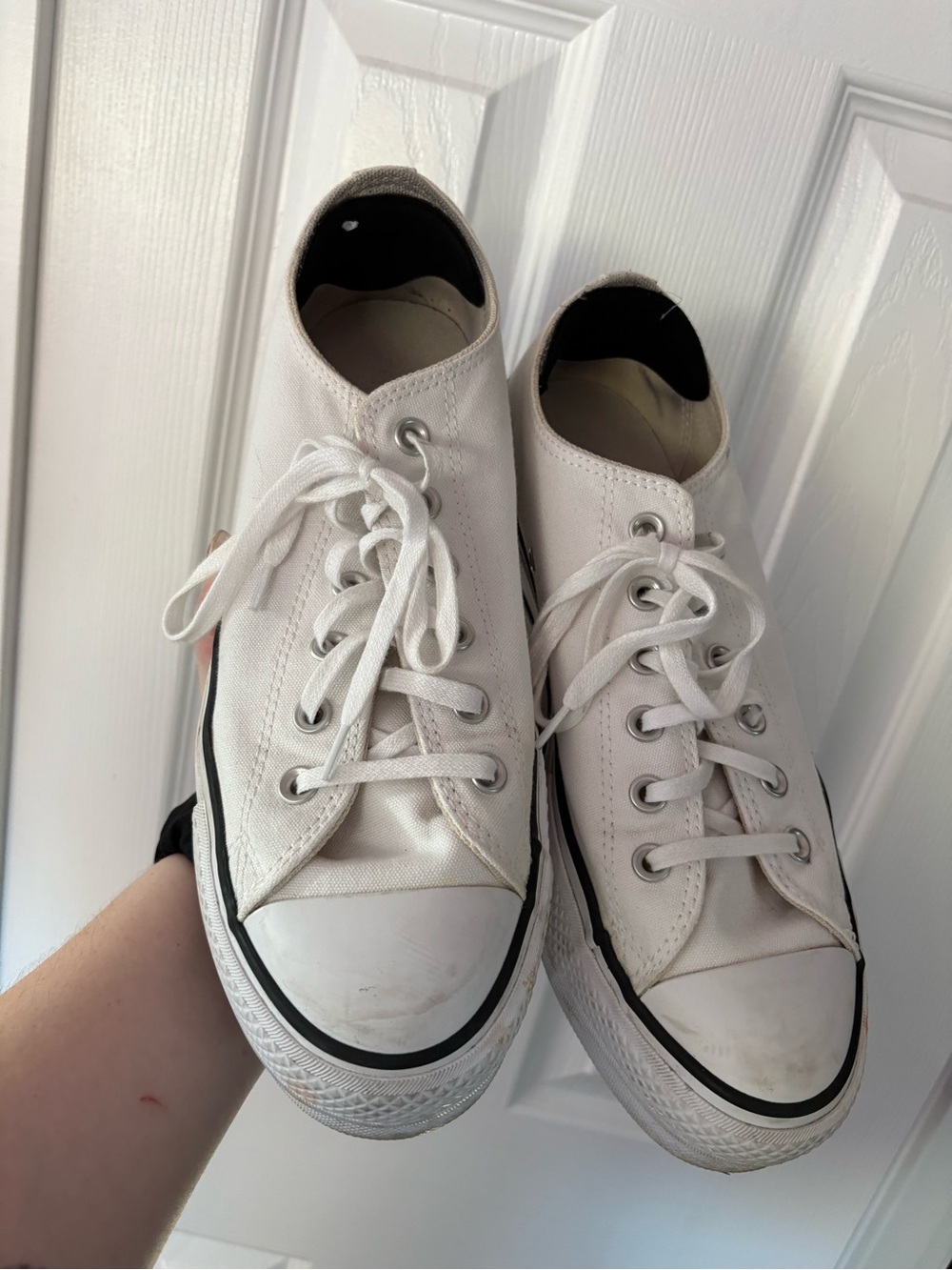Converse All Stars White Low-Top Canvas Sneakers - Picture 2 of 10
